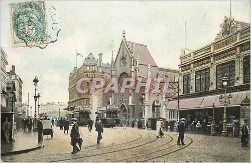 Ansichtskarte AK Lyon La place des Cordeliers Tramway