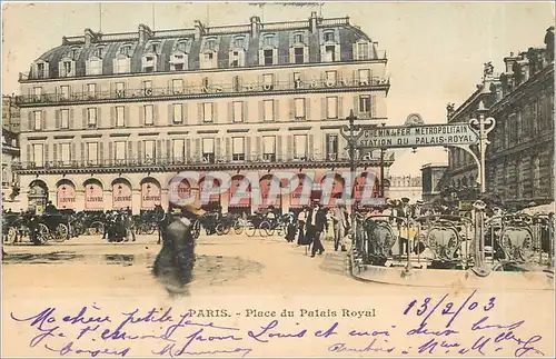 Cartes postales Paris Place du Palais Royal