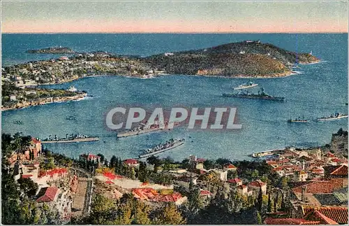 Ansichtskarte AK Villefranche sur Mer Vue sur la Rade et le Cap Ferrat