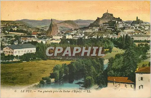 Cartes postales Le Puy Vue generale prise du Rocher d'Espaly