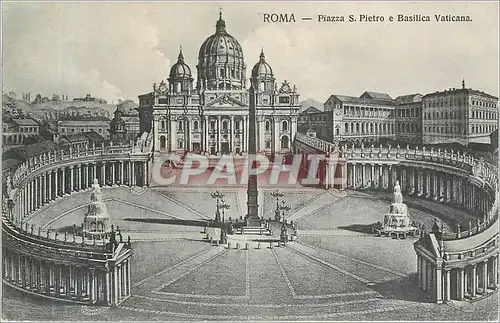 Cartes postales moderne Roma Piazza S Pietro e Basilica Vaticana