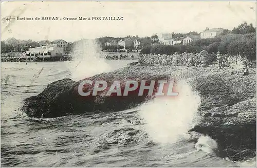 Cartes postales moderne Environs de Royan Grosse Mer a Pontaillac