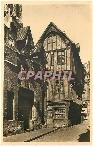 Cartes postales moderne Rouen Seine Inferieure Vieilles Maisons rue Saint Romain