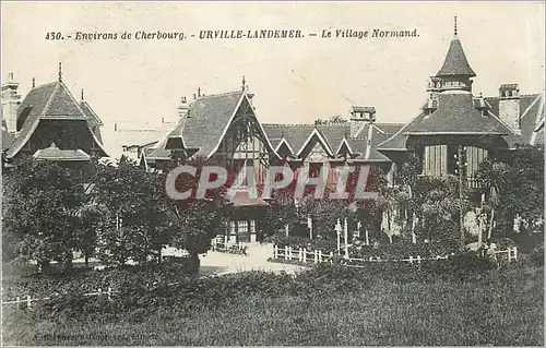 Cartes postales moderne Environs de Cherbourg Urville Landemer Le Village Normand