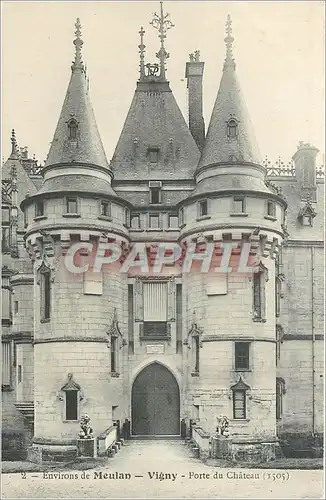 Cartes postales Environs de Meulan Vigny Porte du Chateau