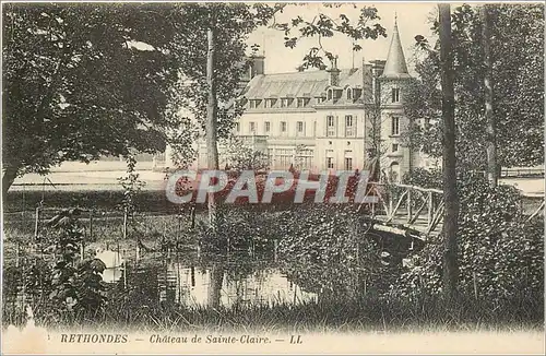 Cartes postales Rethondes Chateau de Sainte Claire