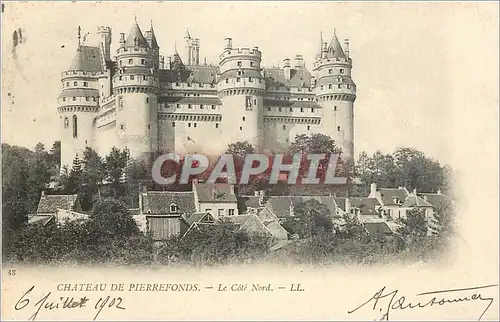 Ansichtskarte AK Chateau de Pierrefonds Le Cote Nord