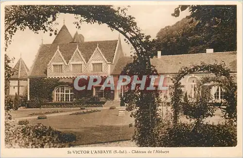 Cartes postales St Victor l'Abbaye S Inf Chateau de l'Abbaye
