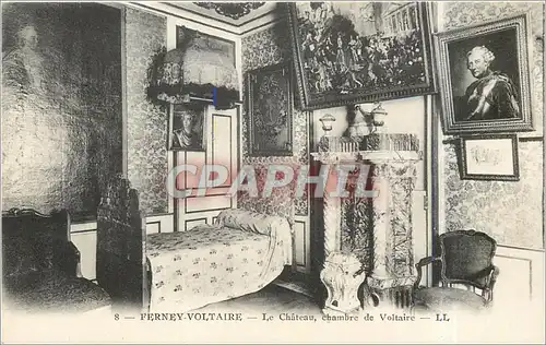 Cartes postales Ferney Voltaire Le Chateau Chambre de Voltaire
