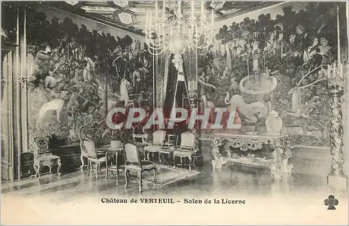 Cartes postales Chateau de Verteuil Salon de la Licorne