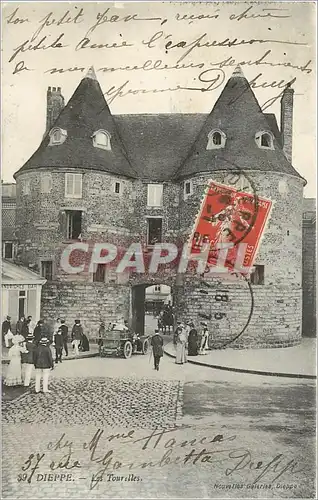 Cartes postales Dieppe Les Tourelles Aitomobile