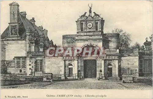Cartes postales Chateau d'Anet L'Entree principale