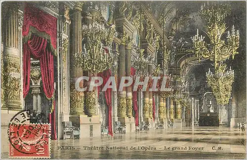 Cartes postales Paris Theatre National de l'Opera Le grand Foyer