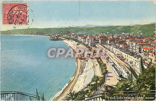 Cartes postales Nice Vue prise de l'Hotel Suisse