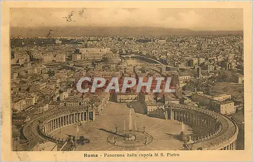 Ansichtskarte AK Roma Panorama dalla cupola di S Pietro