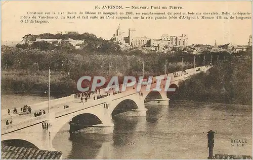 Ansichtskarte AK Avignon Nouvea Pont en Pierre