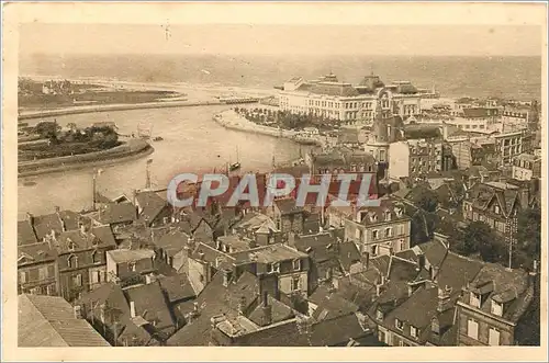 Ansichtskarte AK Trouville la Reine des Plages Le Casino l'Embouchure de la Touques