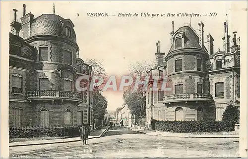 Cartes postales Vernon Entree de Ville par la Rue d'Albufera
