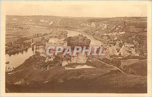 Ansichtskarte AK Le Petit Andely Les Ruines du Chateau Gaillard et la Vallee de la Seine