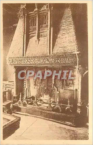 Cartes postales Le Grand Andely Hotel du Grand Cerf Cheminee Normande