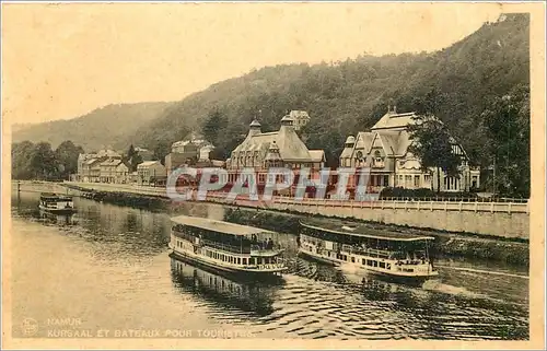 Cartes postales Namur Kursaal et Bateaux pour Touristes Bateaux