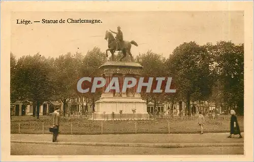 Cartes postales Liege Statue de Charlemagne