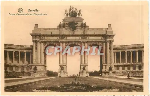 Cartes postales Bruxelles Arcade Monumentale du Cinquantenaire