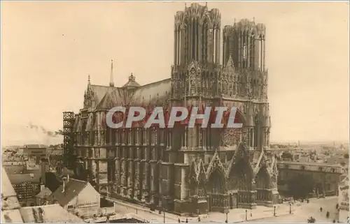 Cartes postales Reims La Cathedrale avant le bombardement