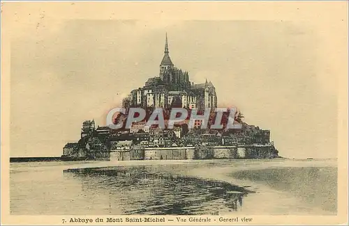 Ansichtskarte AK Abbaye du Mont Saint Michel Vue Generale