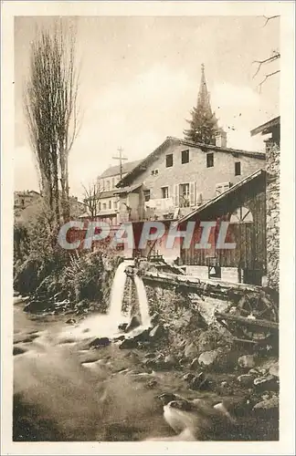 Ansichtskarte AK Allevard les Bains Vieux Moulin et l'Eglise