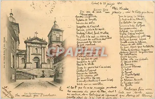 Cartes postales Saint Die La Cathedrale