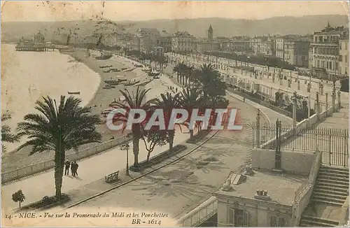 Cartes postales Nice Vue sur la Promenade du Midi et les Ponchettes