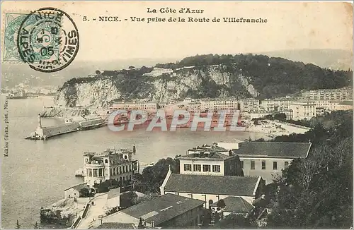 Cartes postales La Cote d'Azur Nice Vue prise de la Route de Villefranche