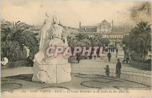 Ansichtskarte AK Cote d'Azur Nice Le Casino Municipal vu du Jardin du Roi Albert 1er