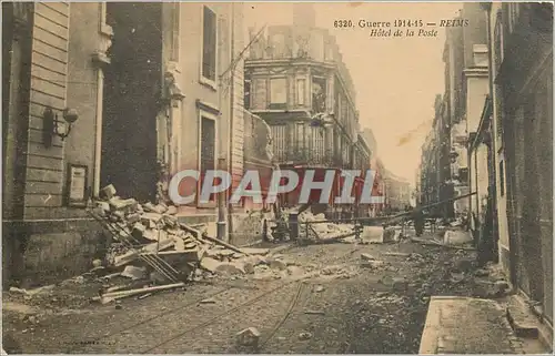 Cartes postales Guerre 1914 15 Reims Hotel de la Poste