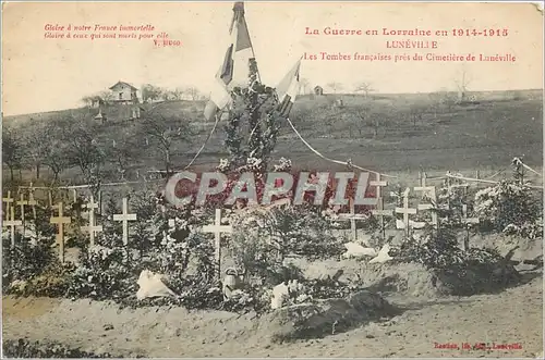 Ansichtskarte AK Luneville Les Tombes francaises pres du Cimetiere du Luneville