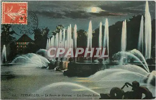 Cartes postales Versailles Le Bassin de Neptune Les Grandes Eaux