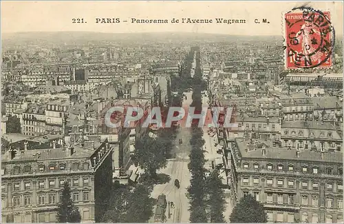 Cartes postales Paris Panorama de l'Avenue Wagram