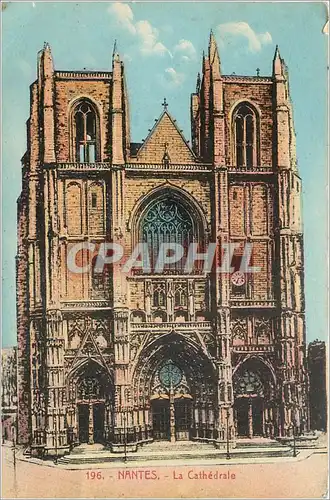 Cartes postales Nantes La Cathedrale