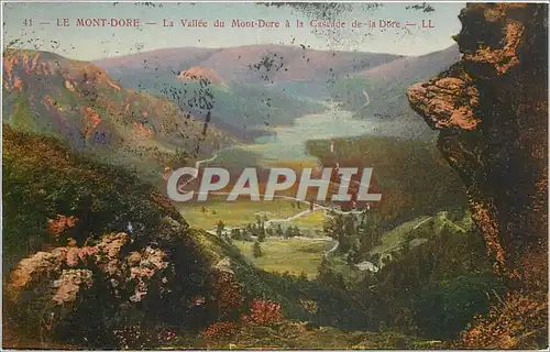 Cartes postales Le Mont Dore La Vallee du Mont Dore a la Cascade de la Dore