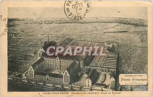 Cartes postales Passy Froyennes Vue generale Route de Tournai