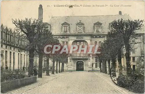 Cartes postales Villers Cotterets Chateau de Francois La Cour d'honneur