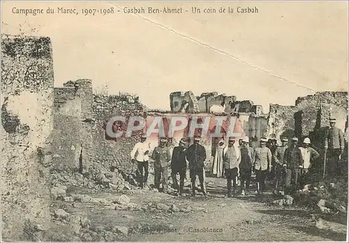 Cartes postales Campagne du Maroc Casbah Ben Ahmet Un coin de la Casbah