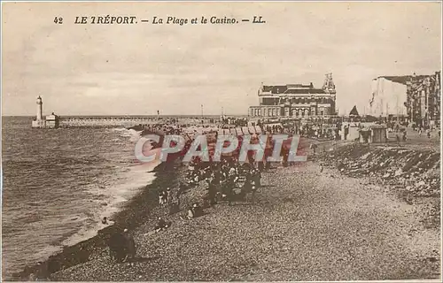 Cartes postales Le Treport Le Plage et le Casino