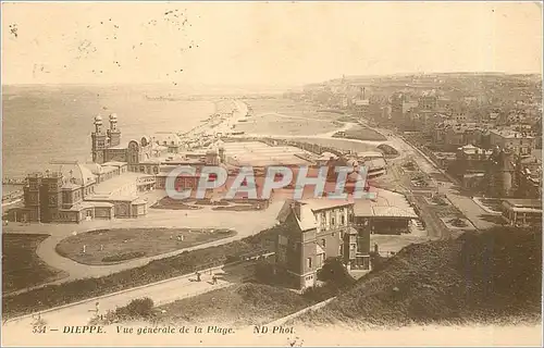 Ansichtskarte AK Dieppe Vue generale de la Plage