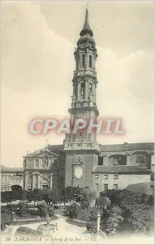 Ansichtskarte AK Zaragoza Iglesia de la Seo