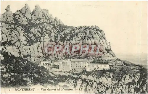 Cartes postales Montserrat Vista General del Monasterio
