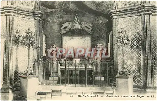 Cartes postales Montserrat Interior de la Cueva de la Virgens