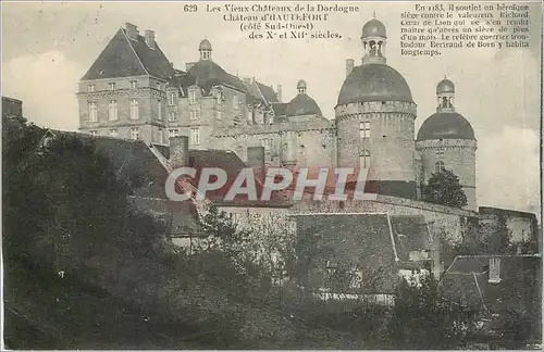 Cartes postales Les Vieux Chateaux de la Dordogne Chateau d'Hautefort cote Sud Ouest