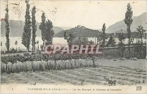 Ansichtskarte AK Environs d'Aix les Bains Lac du Bourget le Chateau de Chatillon